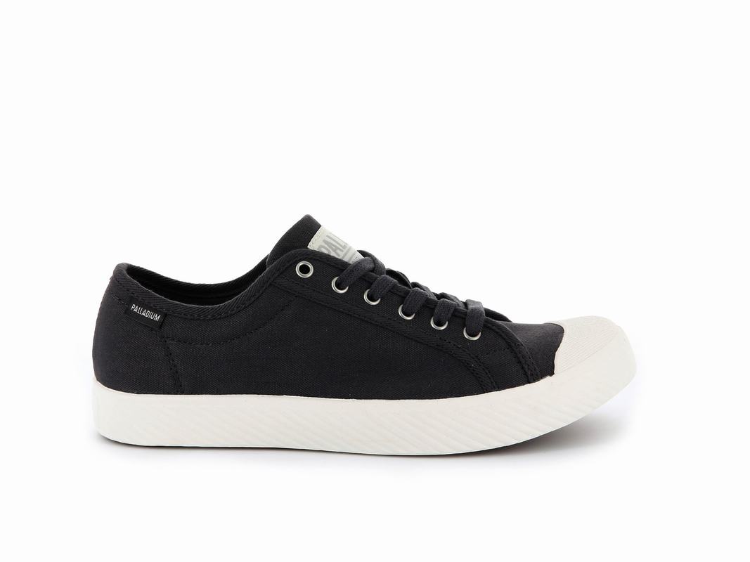 Palladium Pallaphoenix Og Canvas Damen Niedrige Sneaker Schwarz ||650239-UKG||